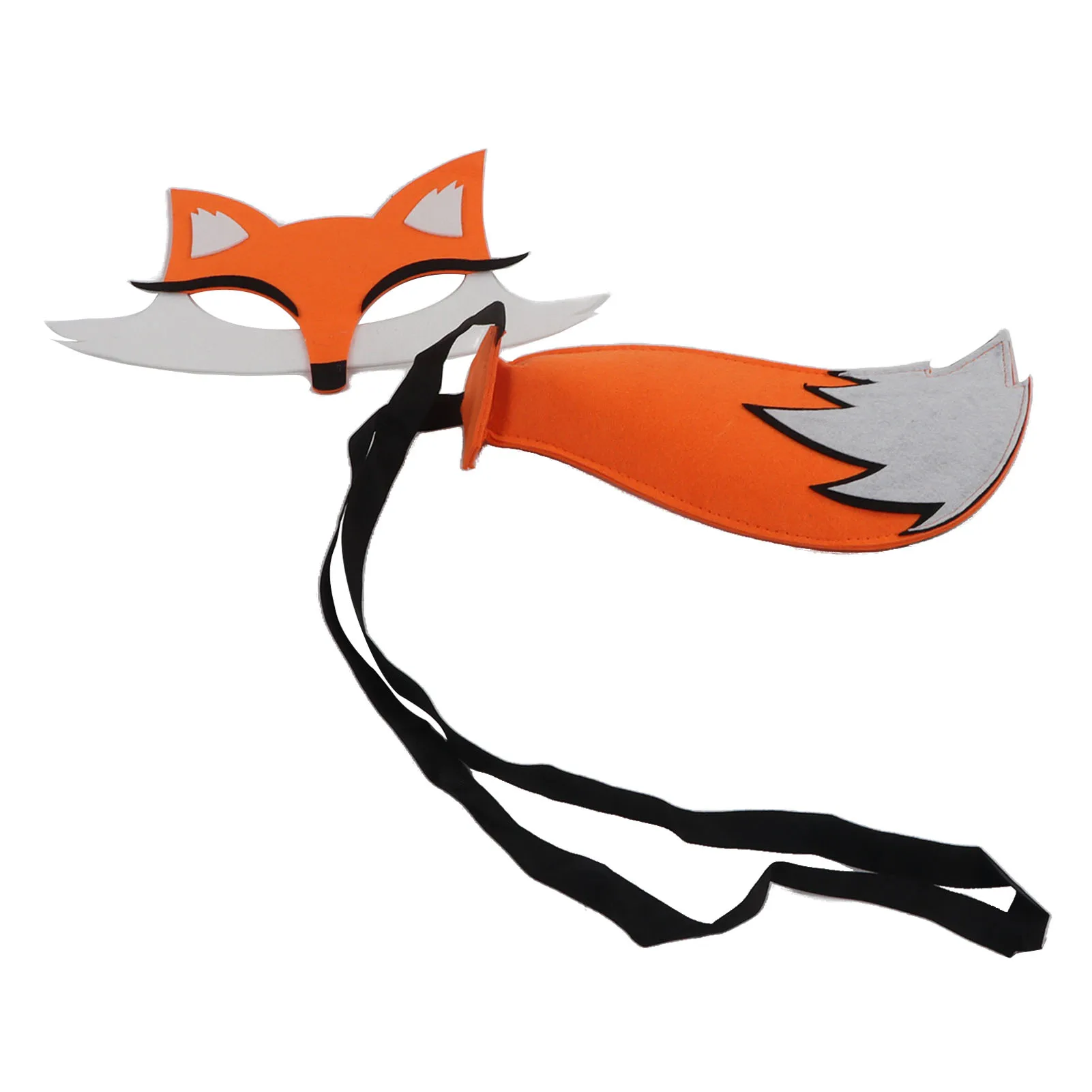 Fox Face Mask Tail Set Soft Felt Halloween Animal Masks Costume With Tails For Halloween Party Dress Up
Fox Face Mask Tail Set Soft Felt Halloween Animal Masks Costume With Tails For Halloween Party Dress Up