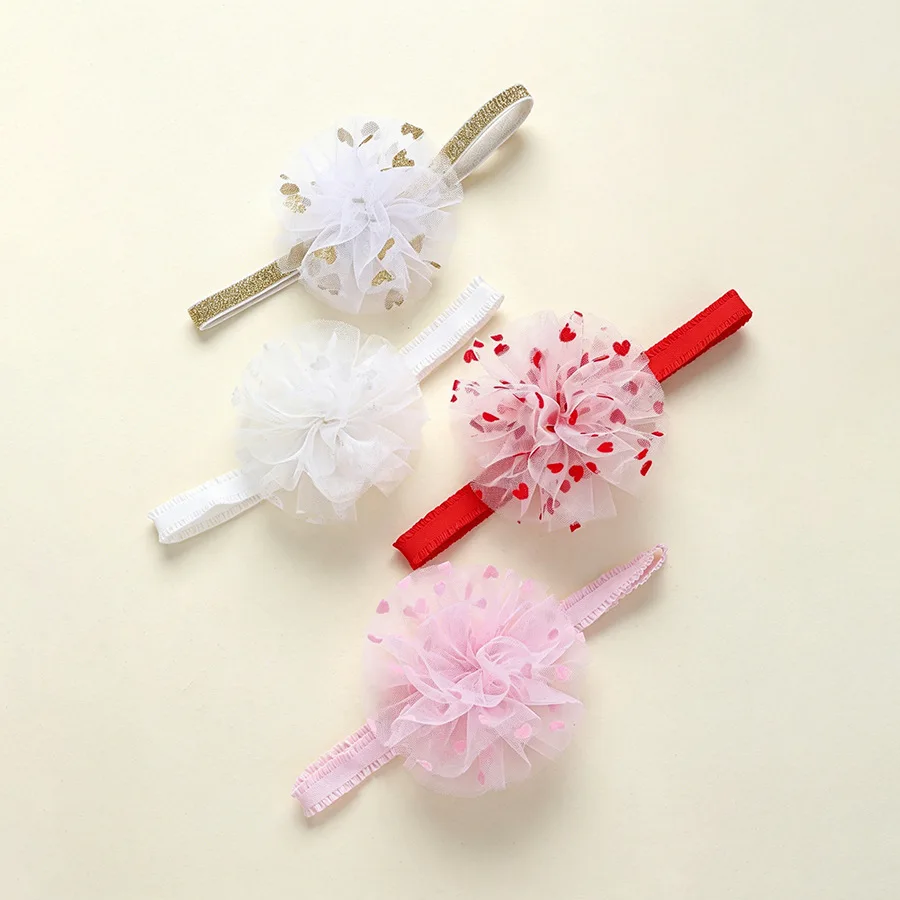 4pcs Mesh Flower Headband Baby Hair Accessories Newborn Cute Hair Flower Heart Print Chidlren Headbands Toddlers Headwear Turban
4pcs Mesh Flower Headband Baby Hair Accessories Newborn Cute Hair Flower Heart Print Chidlren Headbands Toddlers Headwear Turban