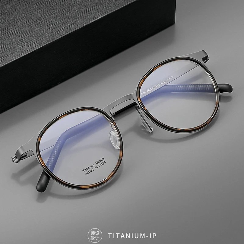 Pure Titanium Glasses Frame for Men Retro Round Prescription Eyeglasses frames Women 2024 Vintage Myopia Optical male Eyewear
Pure Titanium Glasses Frame for Men Retro Round Prescription Eyeglasses frames Women 2024 Vintage Myopia Optical male Eyewear