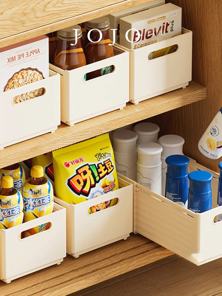 Expandable Storage Box Drawer Style Desktop Narrow JOJOS L PD Mr Grocery Cabinet Storage Organizer Modern Simple Plastic Univ...