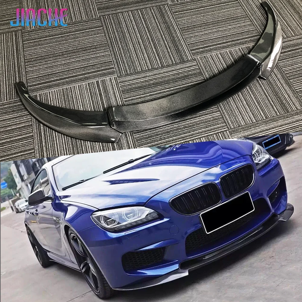 JIACHE Carbon Fiber Front Lip Guard Three-section for BMW 6 Series F06 F12 F13 M6 2014 - 2017 FRP Head Bumper Lip Chin Splitters
JIACHE Carbon Fiber Front Lip Guard Three-section for BMW 6 Series F06 F12 F13 M6 2014 - 2017 FRP Head Bumper Lip Chin Splitters