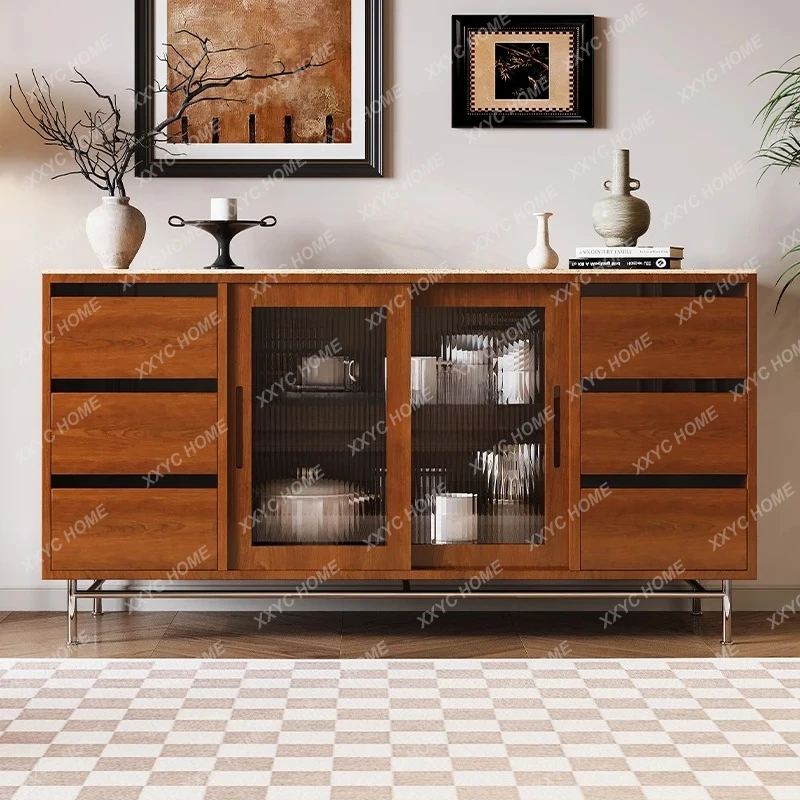 Medieval chest retro living room storage drawer sliding door dining side solid wood porch
Medieval chest retro living room storage drawer sliding door dining side solid wood porch