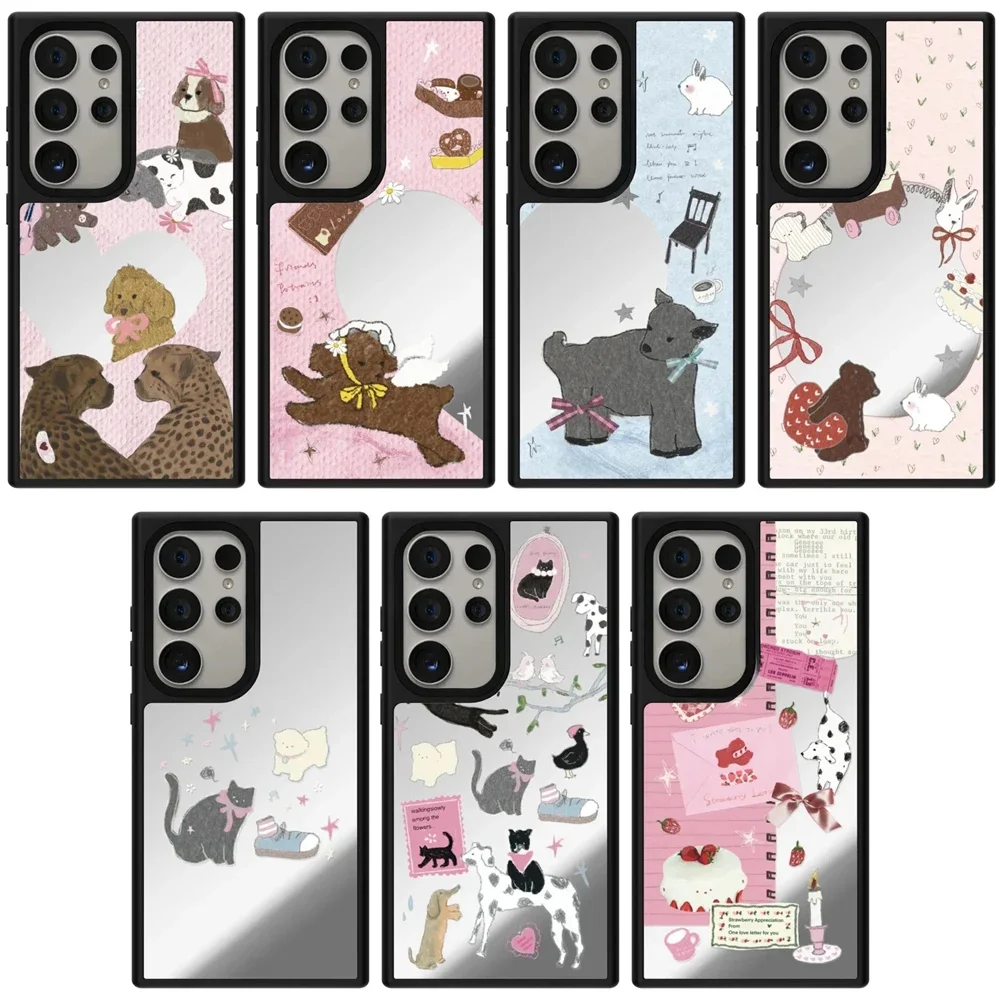 Cute Puppy Lovers Mirror Surface Black Border Magnetic Case for Samsung Galaxy S23 S24 S25 Ultra S24+ S25 Plus Cover Case
Cute Puppy Lovers Mirror Surface Black Border Magnetic Case for Samsung Galaxy S23 S24 S25 Ultra S24+ S25 Plus Cover Case