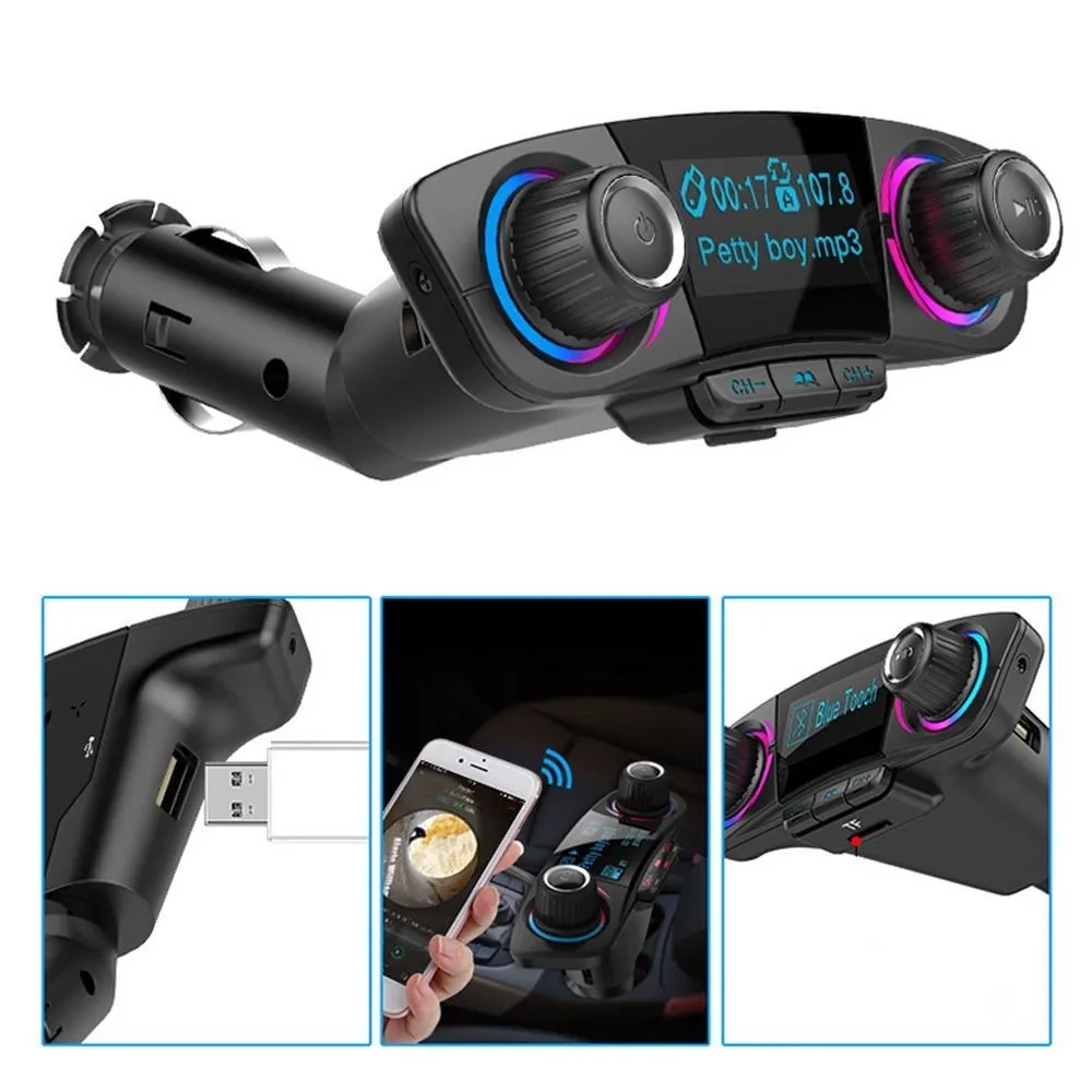 Wireless Wireless Bluetooth Player Handsfree Fast Charger Car FM Transmitter Car Adapter Bluetooth 5.0 Car Audio MP3
Wireless Wireless Bluetooth Player Handsfree Fast Charger Car FM Transmitter Car Adapter Bluetooth 5.0 Car Audio MP3