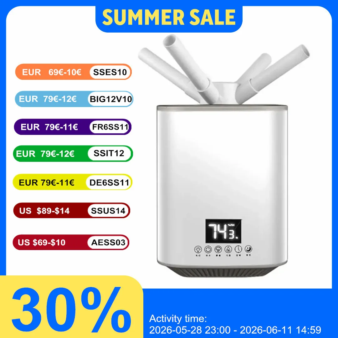 3L Humidifiers High-capacity Electric Humidifiers Double Nozzle Diffuser Bedroom Cool Mist Maker Night Lamp Purification
3L Humidifiers High-capacity Electric Humidifiers Double Nozzle Diffuser Bedroom Cool Mist Maker Night Lamp Purification