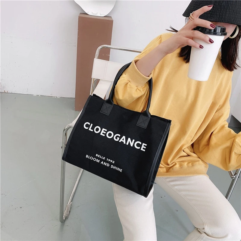 Fashion Women's Canvas Large Capacity Shoulder Bag Handbag School Bag Simple Leisure Travel Letter Tote Bag
Fashion Women's Canvas Large Capacity Shoulder Bag Handbag School Bag Simple Leisure Travel Letter Tote Bag
