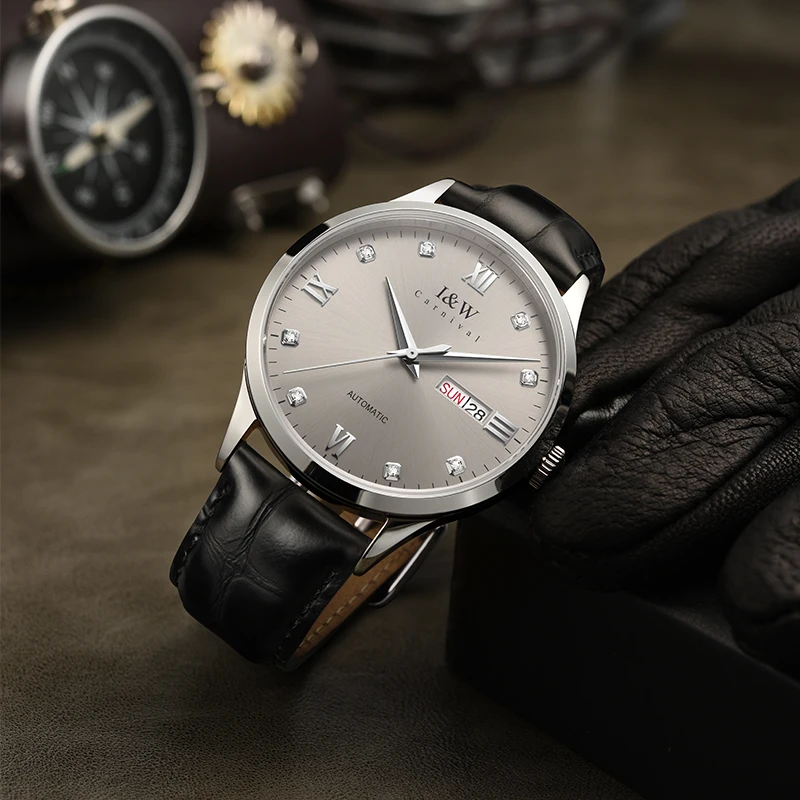 Relogios Masculino CARNIVAL Mechanical Dress Watches for Men Brand Luxury Automatic NH36 Movement Wrist Watch Waterproof Reloj
Relogios Masculino CARNIVAL Mechanical Dress Watches for Men Brand Luxury Automatic NH36 Movement Wrist Watch Waterproof Reloj