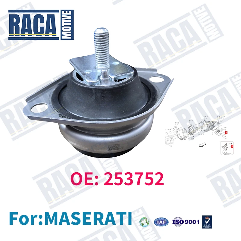 For Maserati Grancabrio M145 2010-2015 Transmission Bracket Cushion Rubber Mounting Support 196865 253752 226572 269817 225839
For Maserati Grancabrio M145 2010-2015 Transmission Bracket Cushion Rubber Mounting Support 196865 253752 226572 269817 225839