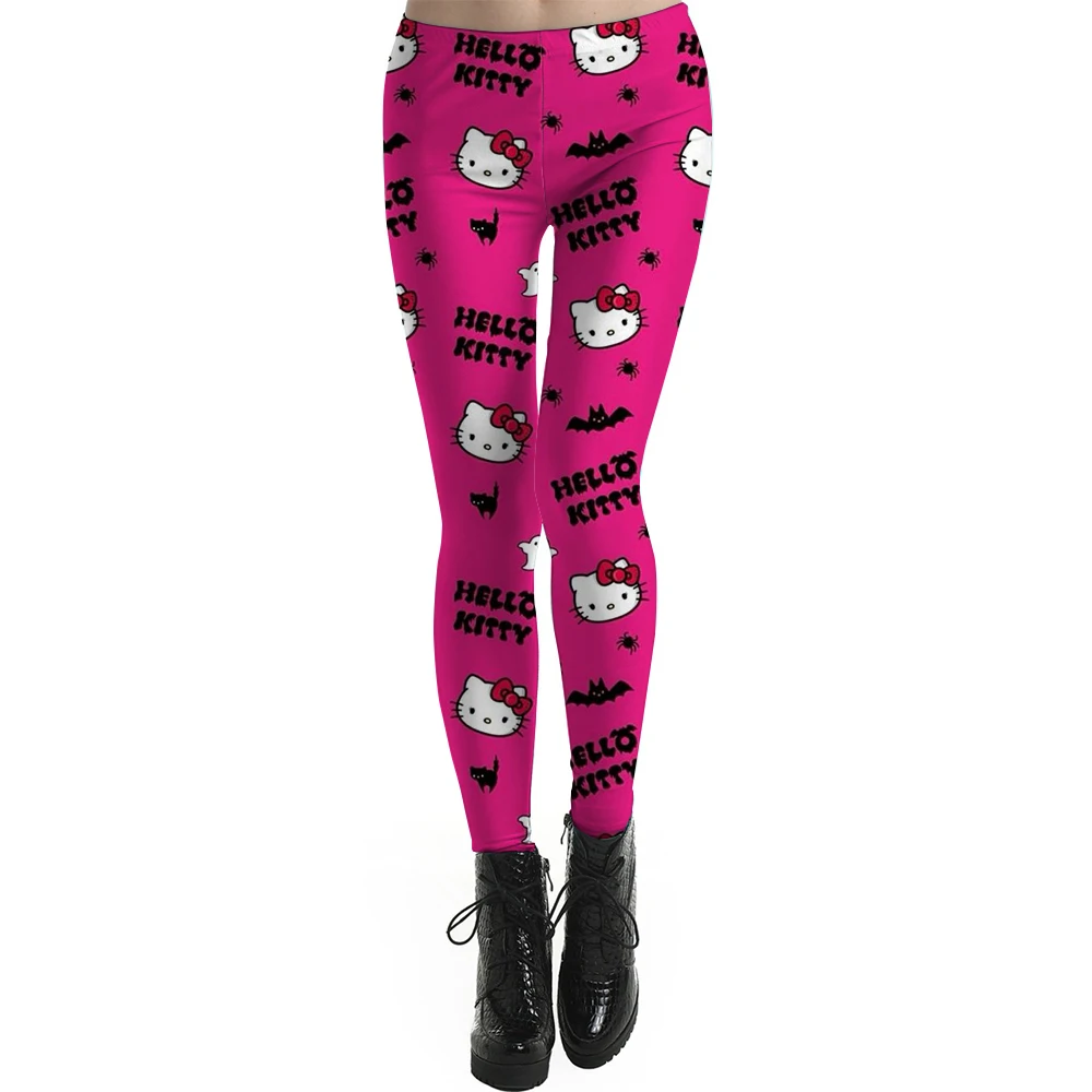 Fashion Women Leggings Beautiful Kuromi Hello Kitty print High Waist Jeggings Stretch Pant Sexy Hot Sale Clothing Mujer
Fashion Women Leggings Beautiful Kuromi Hello Kitty print High Waist Jeggings Stretch Pant Sexy Hot Sale Clothing Mujer 