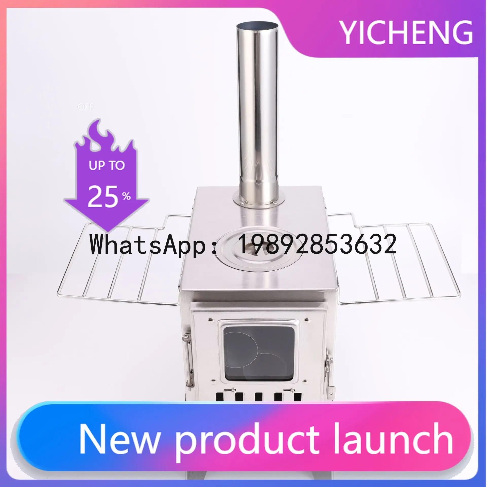 PYJ outdoor courtyard tent wood stove camping picnic stove stainless steel folding heating cassette stove
PYJ outdoor courtyard tent wood stove camping picnic stove stainless steel folding heating cassette stove