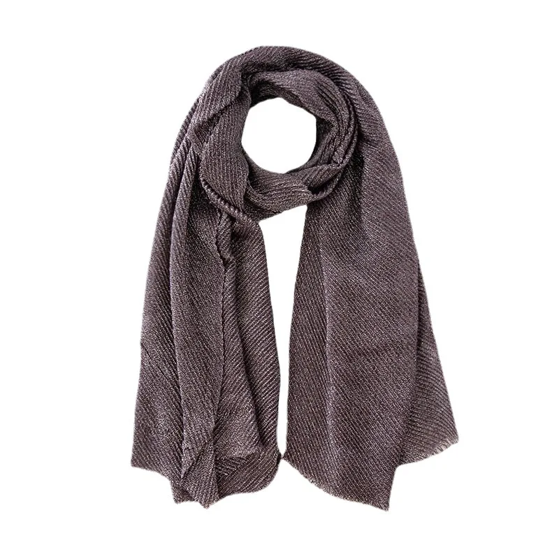 Новый блестящий длинный шарф с мятой, мусульманский хиджаб, женская шаль, морщинистый платок, банданы, повязка на голову, Bufanda Foulard 190*70 см
Новый блестящий длинный шарф с мятой, мусульманский хиджаб, женская шаль, морщинистый платок, банданы, повязка на голову, Bufanda Foulard 190*70 см