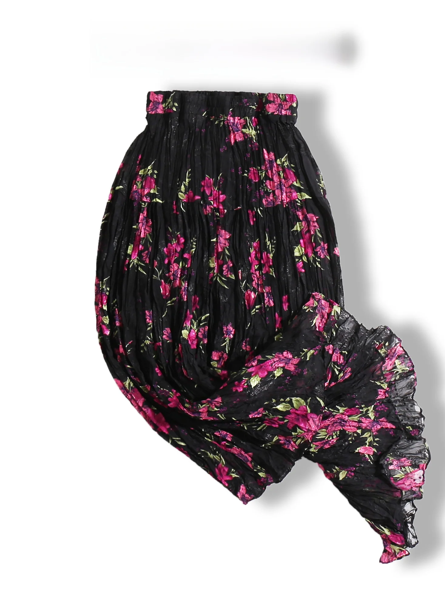 Elegant Mid-Length A-Line Skirt Women's Vintage Commute Friendly Pleated Elastic Waist Burnout Craft Half Body Skirts
Elegant Mid-Length A-Line Skirt Women's Vintage Commute Friendly Pleated Elastic Waist Burnout Craft Half Body Skirts