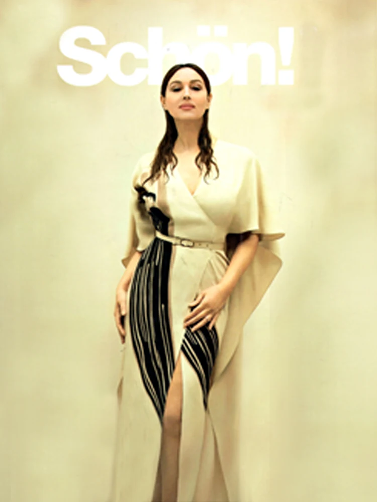 Runway New Women Summer Designer Vintage Fashion High Quality Elegant Chic High Street Celebrity Party V-neck Capes Long Dress
Runway New Women Summer Designer Vintage Fashion High Quality Elegant Chic High Street Celebrity Party V-neck Capes Long Dress