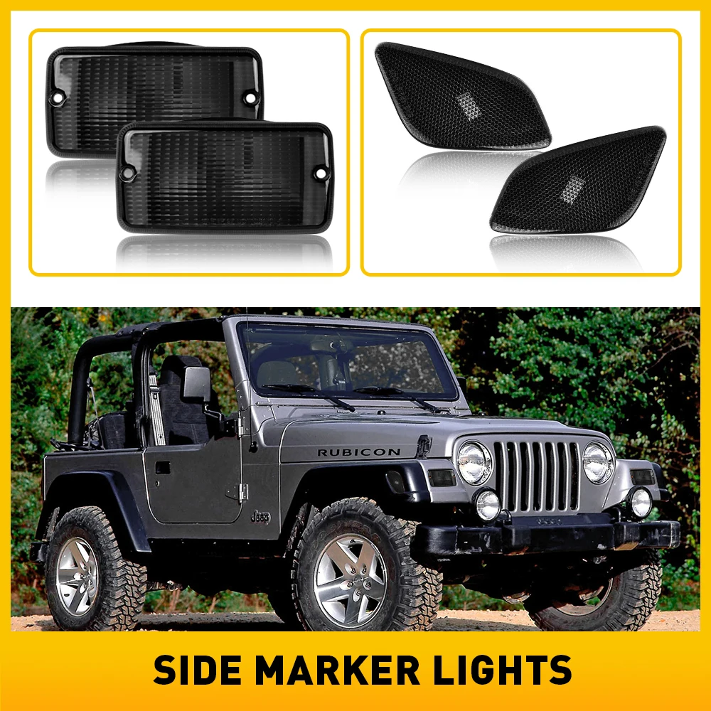 For Jeep Wrangler TJ 1997 1998 1999 2000-2006 Front Bumper Turn Signal Light Front Fender Side Marker Light Cover Shells No Bulb
For Jeep Wrangler TJ 1997 1998 1999 2000-2006 Front Bumper Turn Signal Light Front Fender Side Marker Light Cover Shells No Bulb
