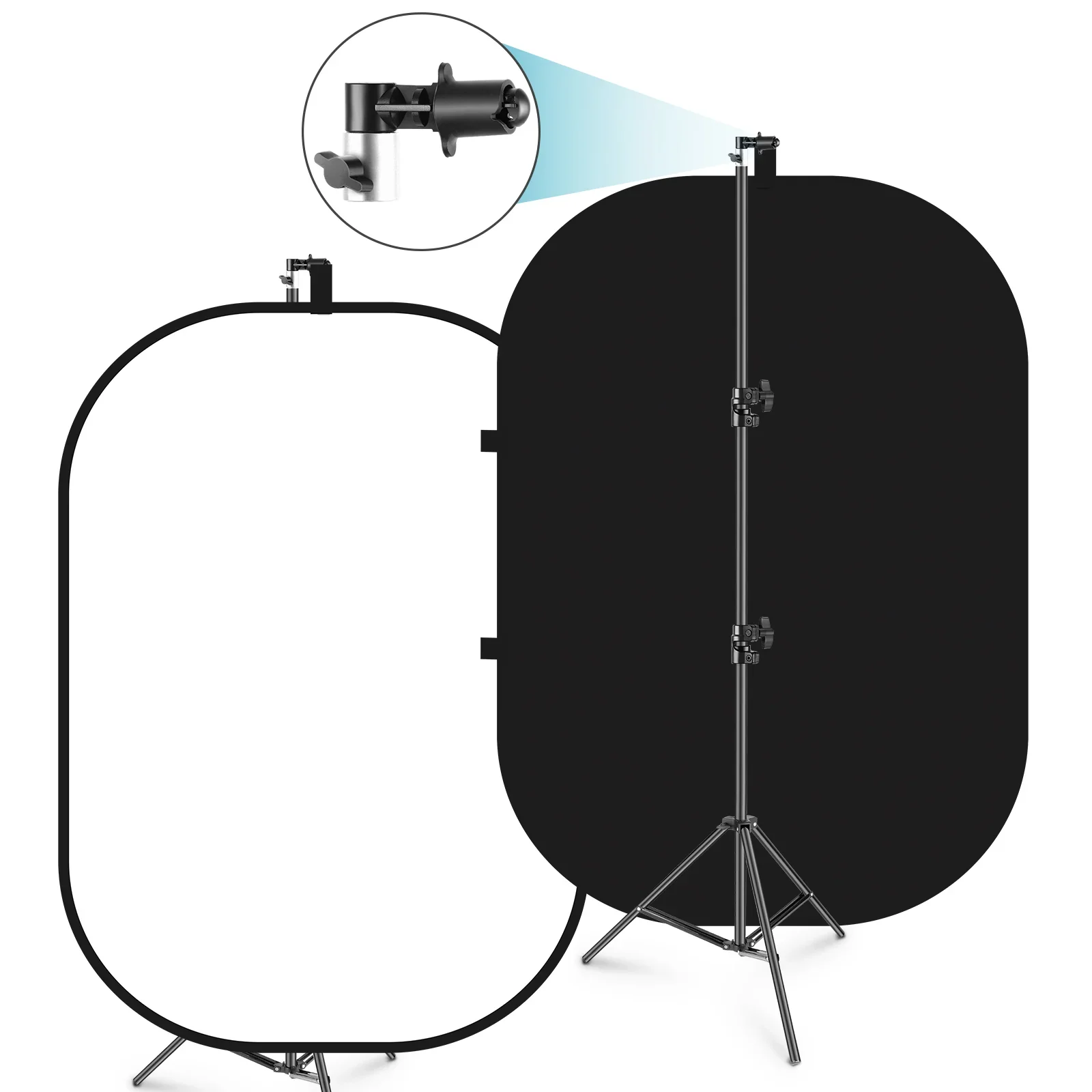 NEEWER 1.5x2m / 5x7ft 2-in-1 Collapsible Backdrop Kit (Black&White)
NEEWER 1.5x2m / 5x7ft 2-in-1 Collapsible Backdrop Kit (Black&White)