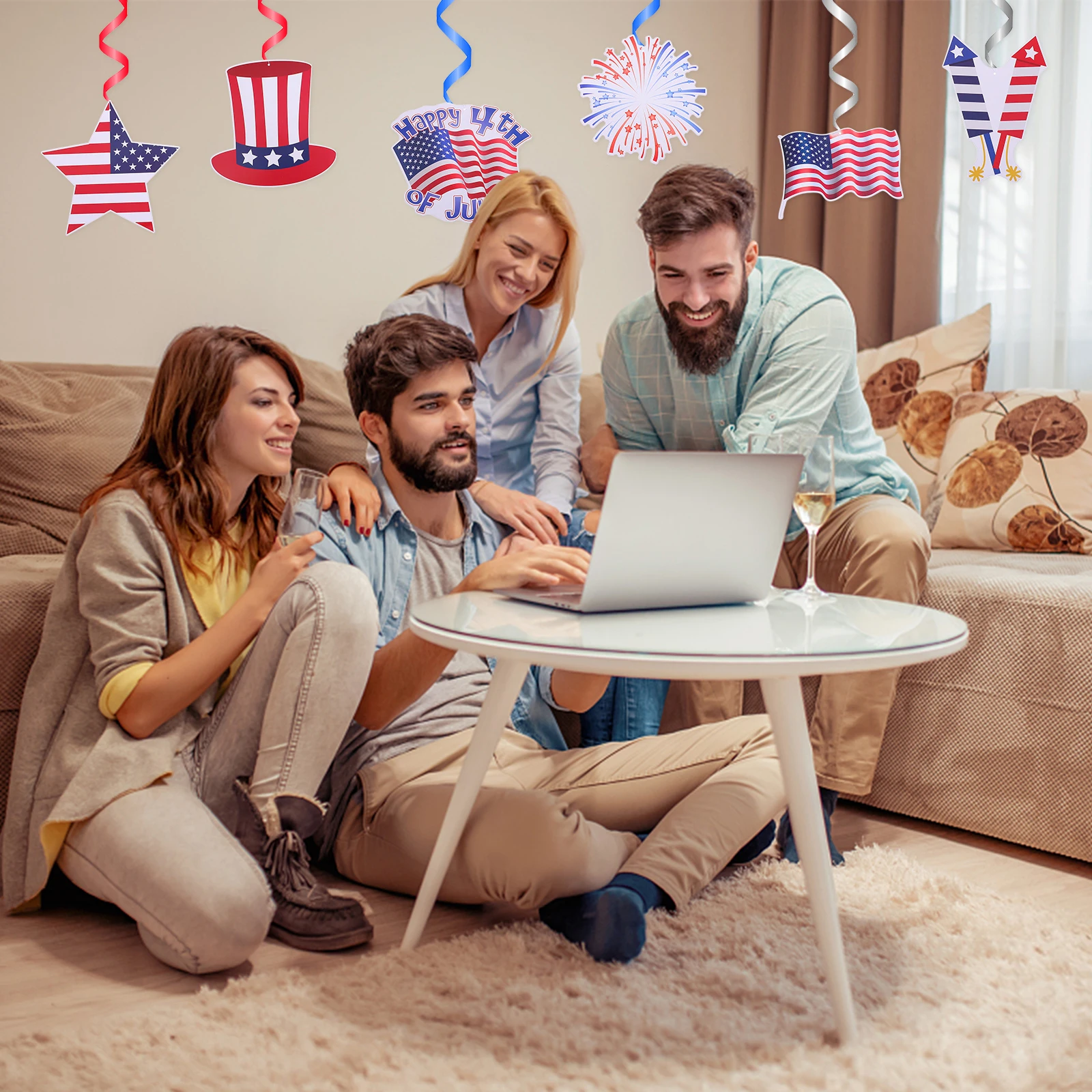 American Style National Day Decoration Pendants 3D Plastic Party Hanging Props for Independence Day Decor Supplies Ornaments
American Style National Day Decoration Pendants 3D Plastic Party Hanging Props for Independence Day Decor Supplies Ornaments