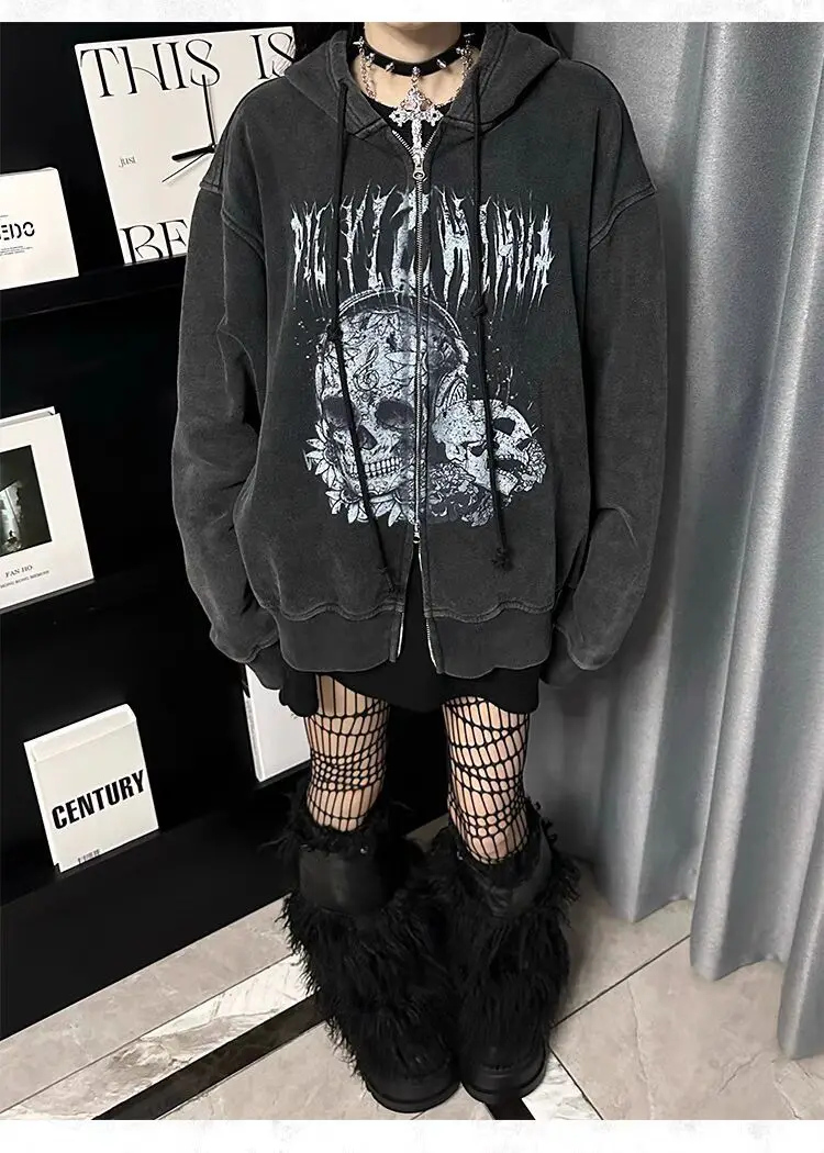 Onalippa 2025 New Dark Rose Skeleton Punk Printed Men Women Velvet Stir Fry Color Vintage Zipper Hoodie Coat Trendy Top
Onalippa 2025 New Dark Rose Skeleton Punk Printed Men Women Velvet Stir Fry Color Vintage Zipper Hoodie Coat Trendy Top