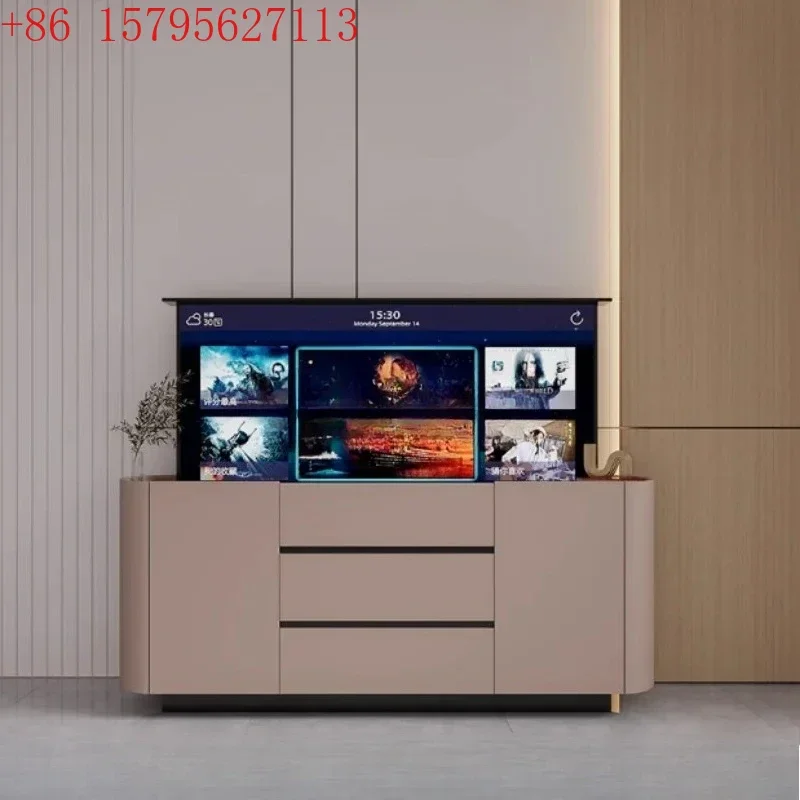 Lifting integrated TV cabinet 55/65/75 inch living room invisible partition Lifting TV cabinet
Lifting integrated TV cabinet 55/65/75 inch living room invisible partition Lifting TV cabinet