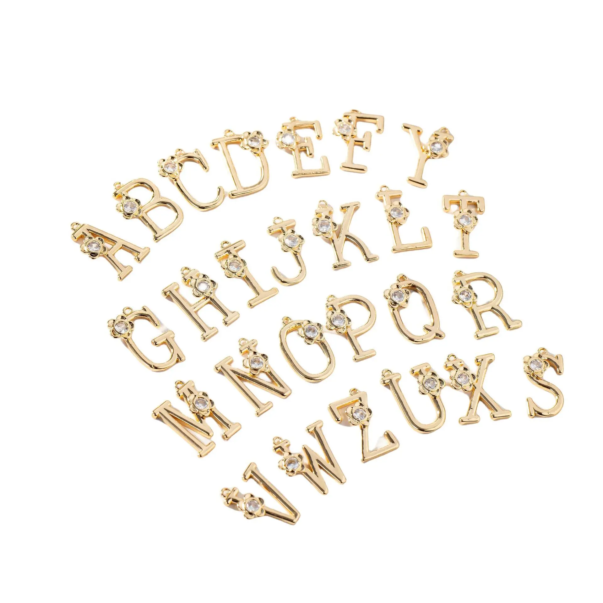 30pcs New alloy diamond inlaid 26 letter pendant diy KC gold capital English letter pendant accessories
30pcs New alloy diamond inlaid 26 letter pendant diy KC gold capital English letter pendant accessories