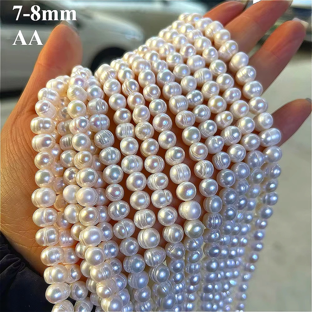 7-8mm AA Natural Freshwater Nearround White Pearl Bead 100%Fine High Quality Jewelry Make DIY Necklace Bracelet Accessories Gift
7-8mm AA Natural Freshwater Nearround White Pearl Bead 100%Fine High Quality Jewelry Make DIY Necklace Bracelet Accessories Gift