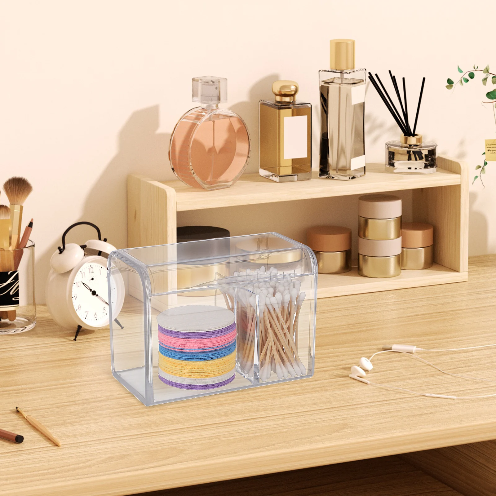 2-Compartments Swab Container Large Capacity Acrylic Holder For Cotton Balls Rounds Jewelry Storage Box Cotton Pad
2-Compartments Swab Container Large Capacity Acrylic Holder For Cotton Balls Rounds Jewelry Storage Box Cotton Pad