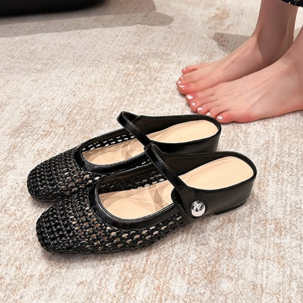 Women's Platform Sandals Square Head Woven Hollow Breathable Sandals Inner Height Increase Shoes Women's Flat Soled Single Shoes
Women's Platform Sandals Square Head Woven Hollow Breathable Sandals Inner Height Increase Shoes Women's Flat Soled Single Shoes