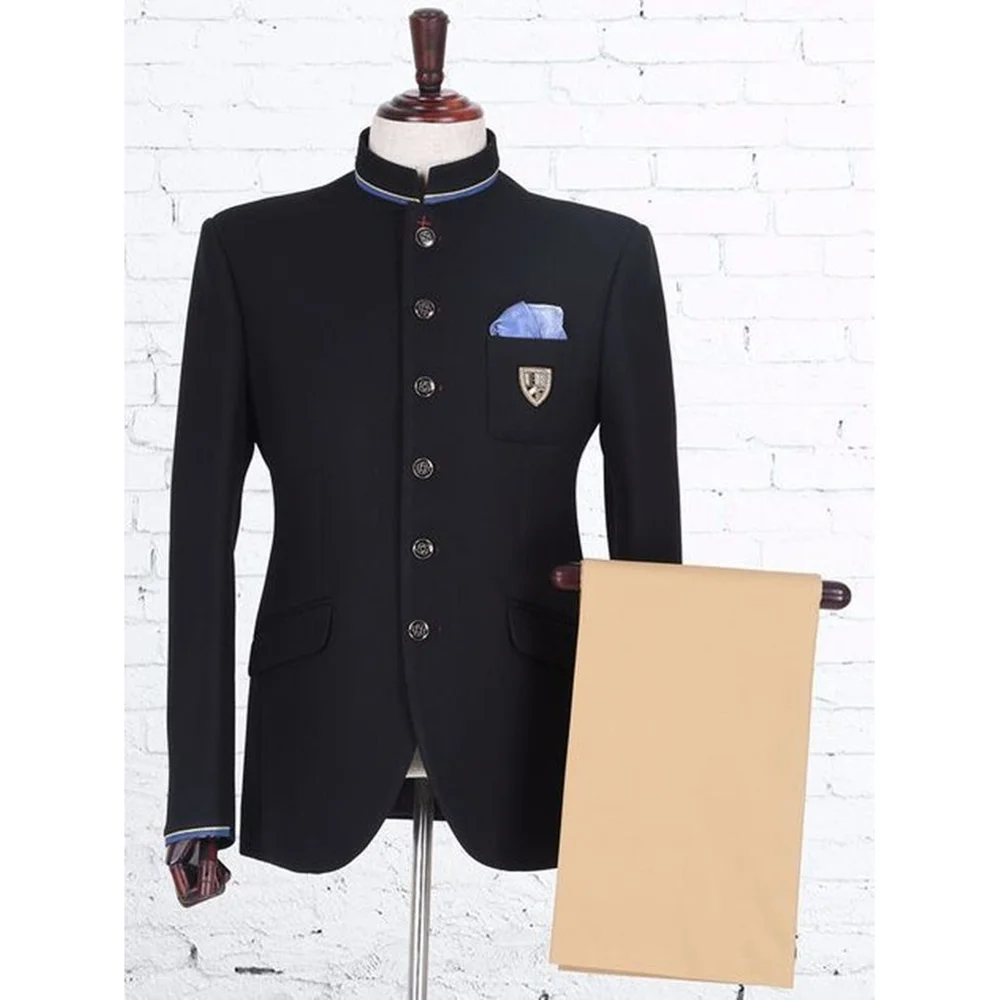 2025 Fashion Black Single Breasted Zhongshan Sets Two Pieces (Jacket+Pants) Wedding Formal Office Fashion Man Suits
2025 Fashion Black Single Breasted Zhongshan Sets Two Pieces (Jacket+Pants) Wedding Formal Office Fashion Man Suits