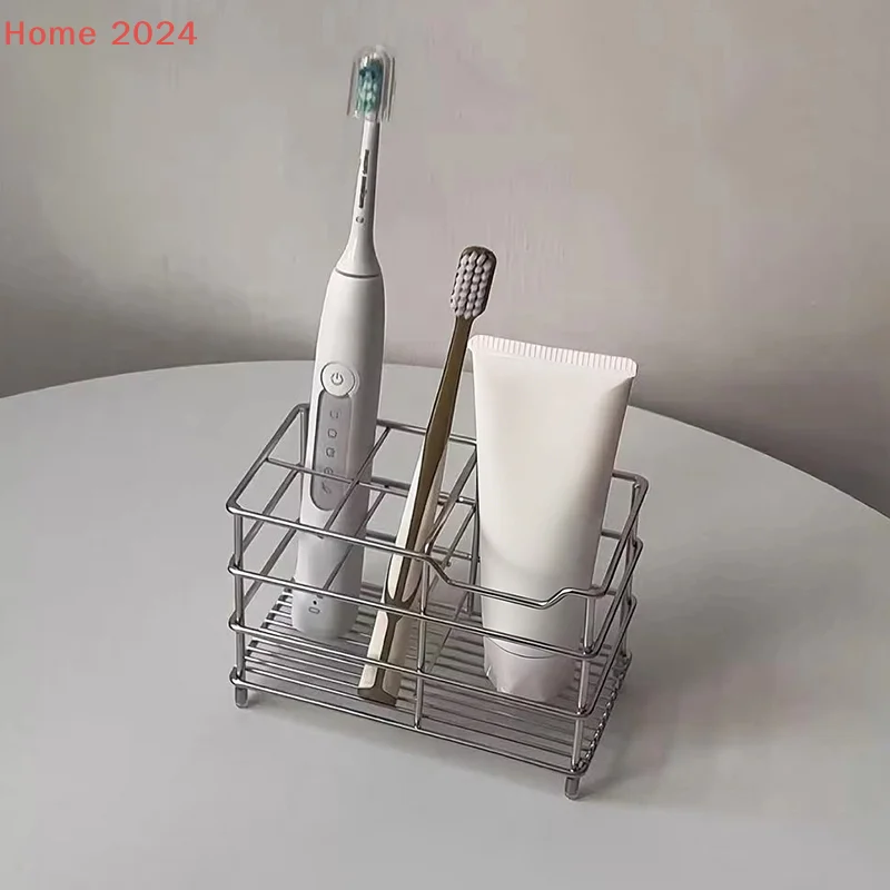 Держатель для зубных щеток и пасты из нержавеющей стали, черный/серебристый, органайзер для ванной комнаты
Держатель для зубных щеток и пасты из нержавеющей стали, черный/серебристый, органайзер для ванной комнаты