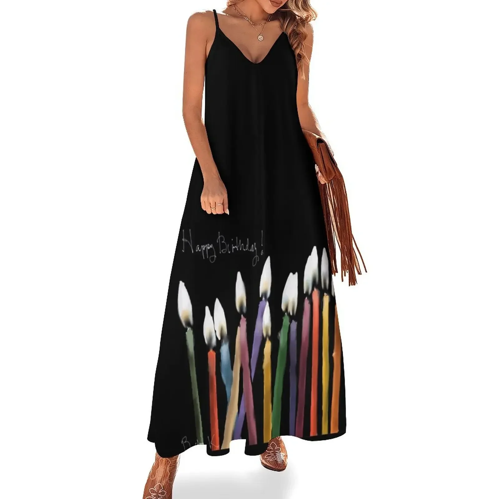 Happy Birthday Candles! Sleeveless Dress Clothing female long dress women Women long dress
Happy Birthday Candles! Sleeveless Dress Clothing female long dress women Women long dress