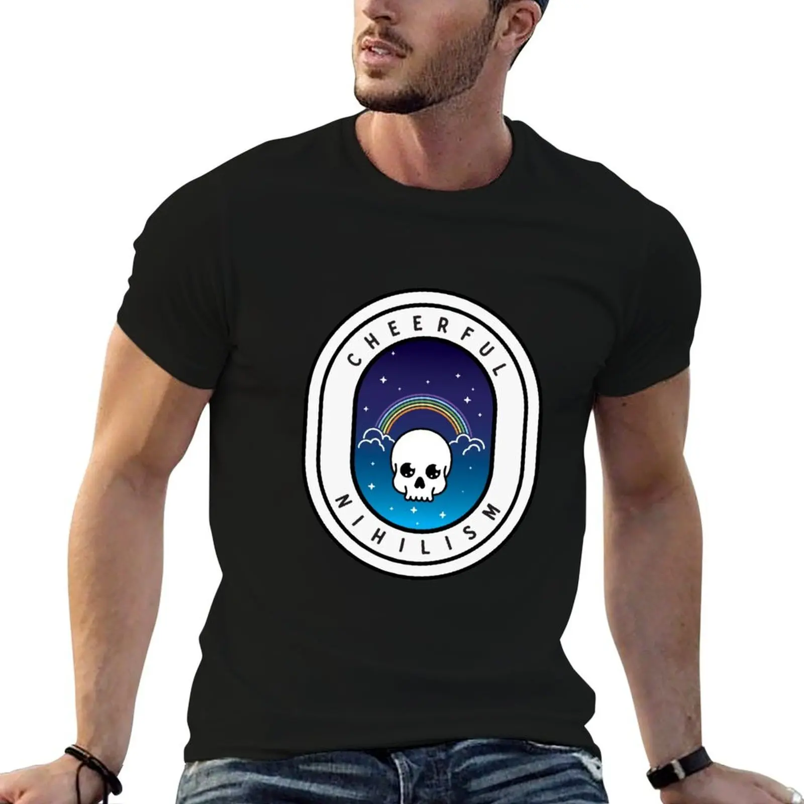 Хлопковая рубашка веселая кавайная мужская рубашка нигилизм футболка аниме 100% летняя мужская футболка
Хлопковая рубашка веселая кавайная мужская рубашка нигилизм футболка аниме 100% летняя мужская футболка