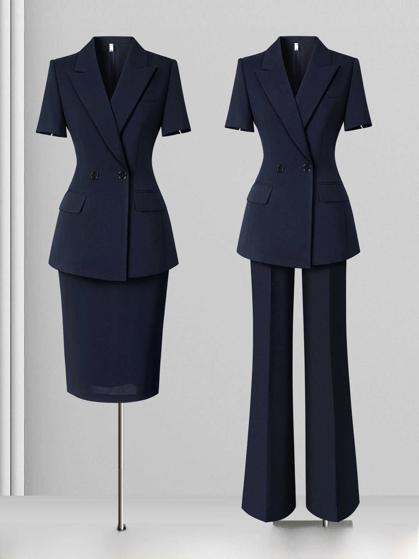 Summer Thin Suit Set for Women New 2026 High-End Professional Jewelry Store Work Uniform Formal Korean Style Polyester Blend
Summer Thin Suit Set for Women New 2026 High-End Professional Jewelry Store Work Uniform Formal Korean Style Polyester Blend