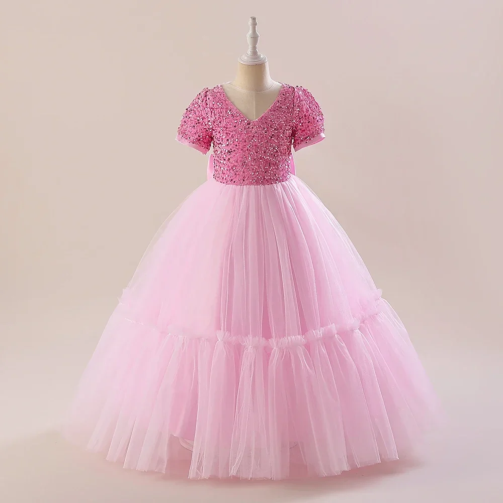 Sparkling Bridesmaid Dress Girls' Sequin Costume for Christmas Weddings & Formal Parties (4-14 Years)
Sparkling Bridesmaid Dress Girls' Sequin Costume for Christmas Weddings & Formal Parties (4-14 Years)