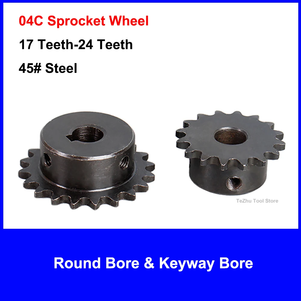 1 шт. цепная Шестерня 04C 45 # сталь 17T/18T/19T/20T/21T/22T/23T/24T зубцы промышленная Звездочка круглое отверстие и отверстие Keyway
1 шт. цепная Шестерня 04C 45 # сталь 17T/18T/19T/20T/21T/22T/23T/24T зубцы промышленная Звездочка круглое отверстие и отверстие Keyway