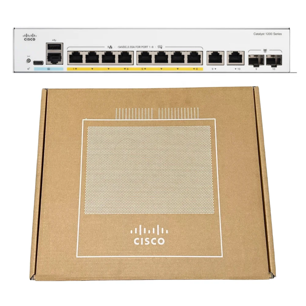 Cisco C1200-8FP-2G 100% Original Box 8-port Gigabit POE Switch Cisco C1200 8FP 2G for Commercial Network Connectivity
Cisco C1200-8FP-2G 100% Original Box 8-port Gigabit POE Switch Cisco C1200 8FP 2G for Commercial Network Connectivity