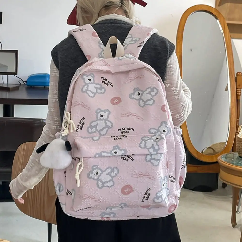 Casual Cartoon Bear Shoulder Backpack Lightweight Zipper Students School bag Large Capacity Wear-resistant Travel Rucksack
Casual Cartoon Bear Shoulder Backpack Lightweight Zipper Students School bag Large Capacity Wear-resistant Travel Rucksack