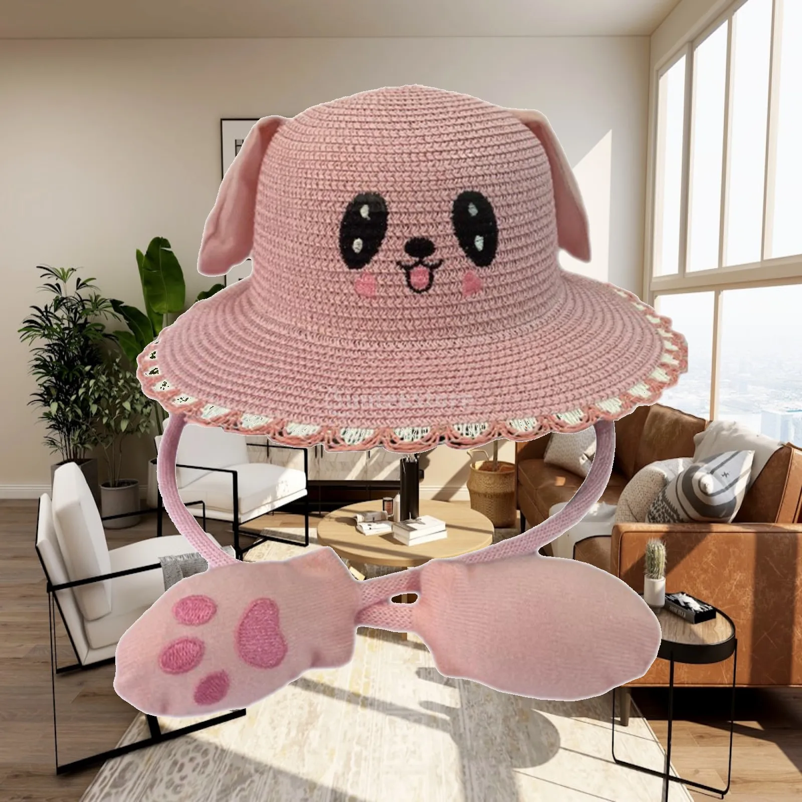 Sunhat Ear Moving Hat 52cm Foldable Cute Children Adjustable Summer Hat for Kids
Sunhat Ear Moving Hat 52cm Foldable Cute Children Adjustable Summer Hat for Kids