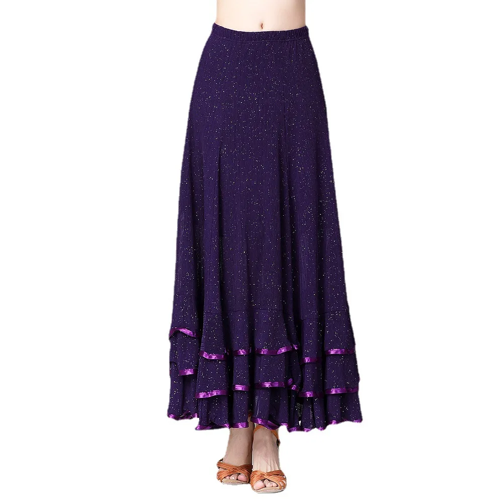 Fashionable Casual Ladies Dance Dress 1pcs/lot Woman Solid Ballroom Waltz Dance Ruffles Skirt Modern Tango Skirt
Fashionable Casual Ladies Dance Dress 1pcs/lot Woman Solid Ballroom Waltz Dance Ruffles Skirt Modern Tango Skirt