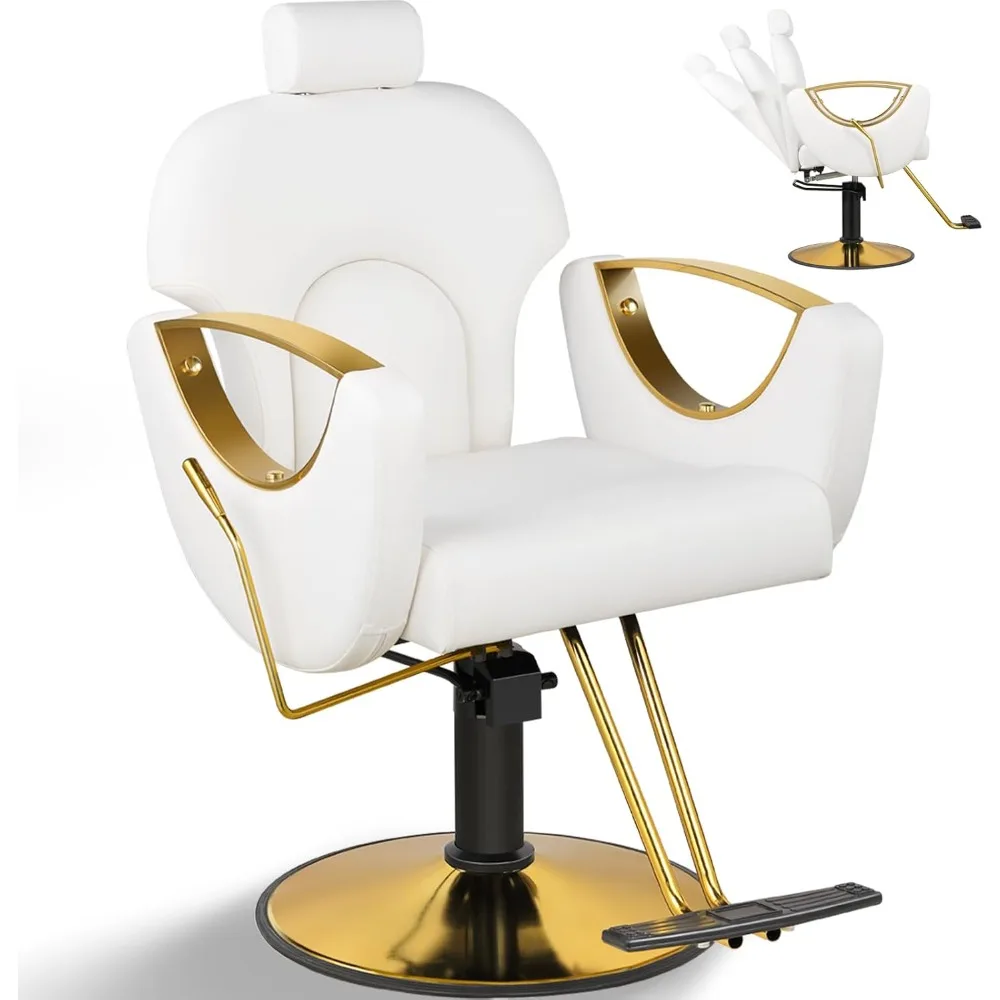 Salon Chair for Hair Stylist, Reclining Hair Salon Chair for Home, Barber Styling Chairs with Heavy Duty Hydraulic Pump
Salon Chair for Hair Stylist, Reclining Hair Salon Chair for Home, Barber Styling Chairs with Heavy Duty Hydraulic Pump