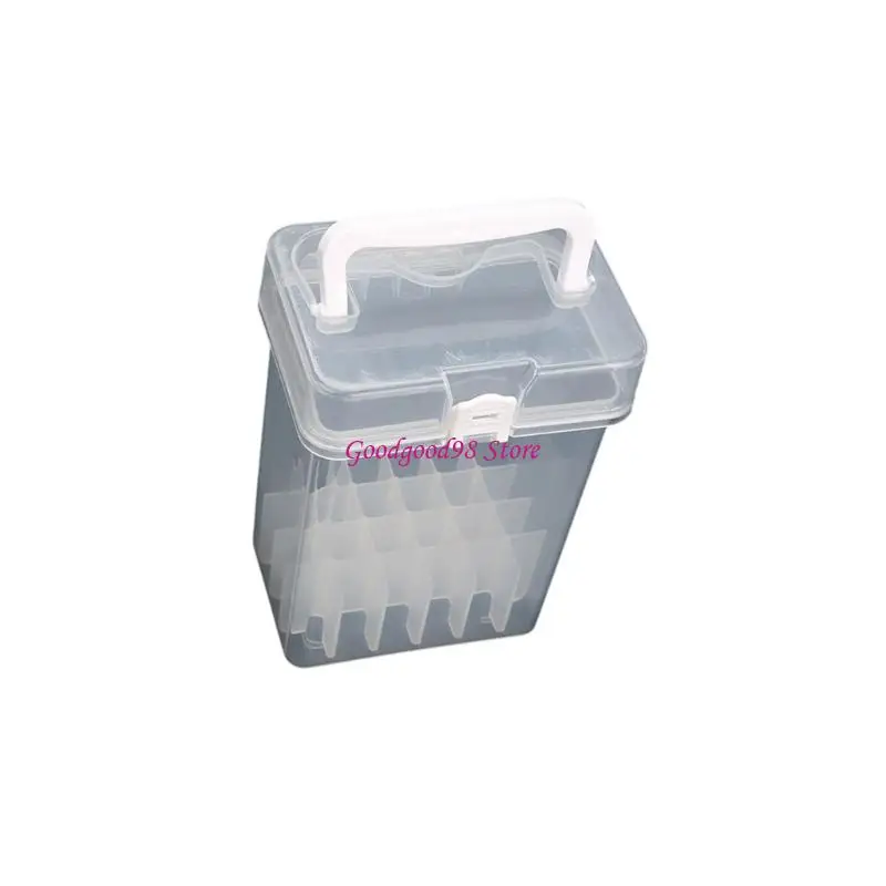 Multi Compartment Marker Organiser with Handle Clear Pencil Box With Multiple Slots For Storing Pencils Pens And Brushes
Multi Compartment Marker Organiser with Handle Clear Pencil Box With Multiple Slots For Storing Pencils Pens And Brushes