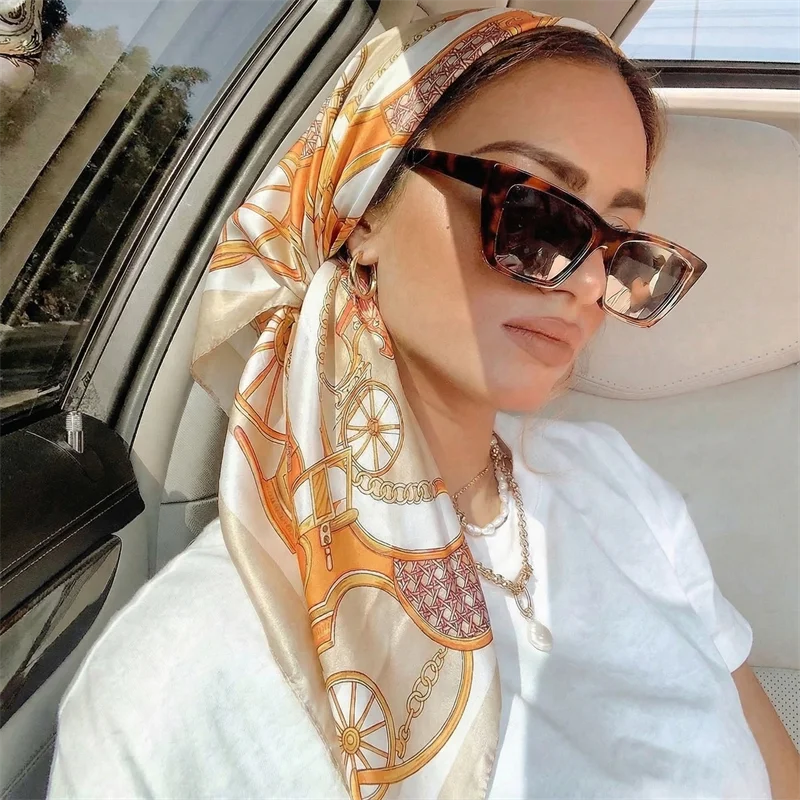 2026 Satin Square Scarf Women Muslim Hijab Elegant Print Silk Neckerchief Shawl Wraps Headband Handle Hair Accessories Bandana
2026 Satin Square Scarf Women Muslim Hijab Elegant Print Silk Neckerchief Shawl Wraps Headband Handle Hair Accessories Bandana