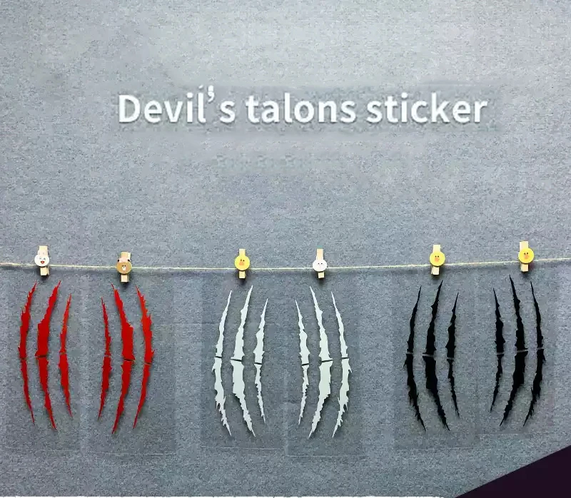 Ghost Claw Car Stickers Car Hood Vinyl Sticker Creative Modification Reflective Stickers Devil Paw Scratches Car Decoration
Ghost Claw Car Stickers Car Hood Vinyl Sticker Creative Modification Reflective Stickers Devil Paw Scratches Car Decoration