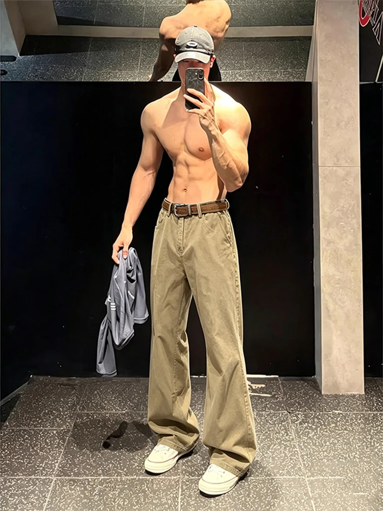 Cleanfit High Waist Cotton Denim Jeans Men's Fitness Training Straight Leg Retro American Flared Pants Casual Straight Fit
Cleanfit High Waist Cotton Denim Jeans Men's Fitness Training Straight Leg Retro American Flared Pants Casual Straight Fit