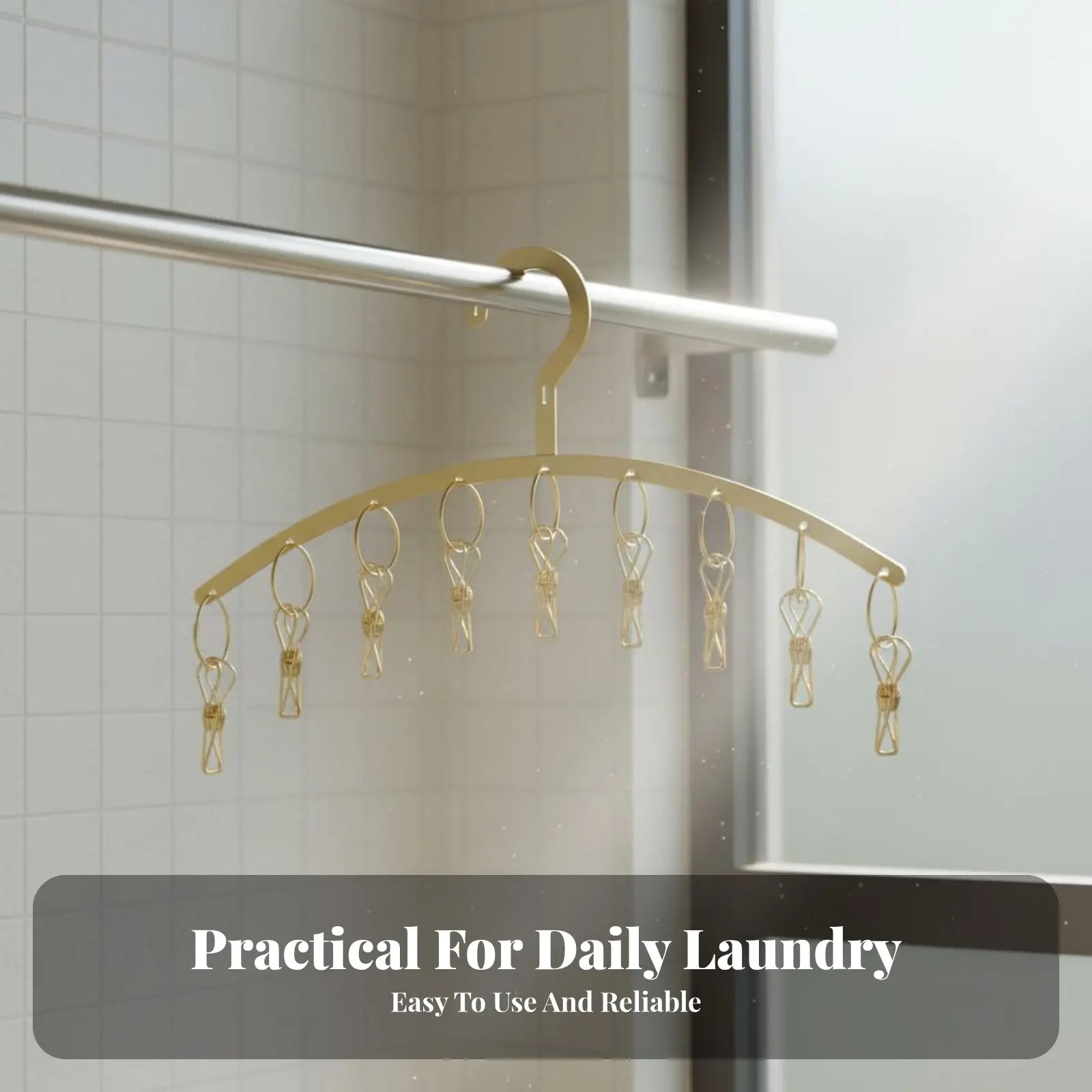 Curved-Shaped Sock Dryer Strong Grip Clips Multi-Fastener Sock Hanger Laundry Clamp Hanger Space Saving for Balcony, Outdoor
Curved-Shaped Sock Dryer Strong Grip Clips Multi-Fastener Sock Hanger Laundry Clamp Hanger Space Saving for Balcony, Outdoor