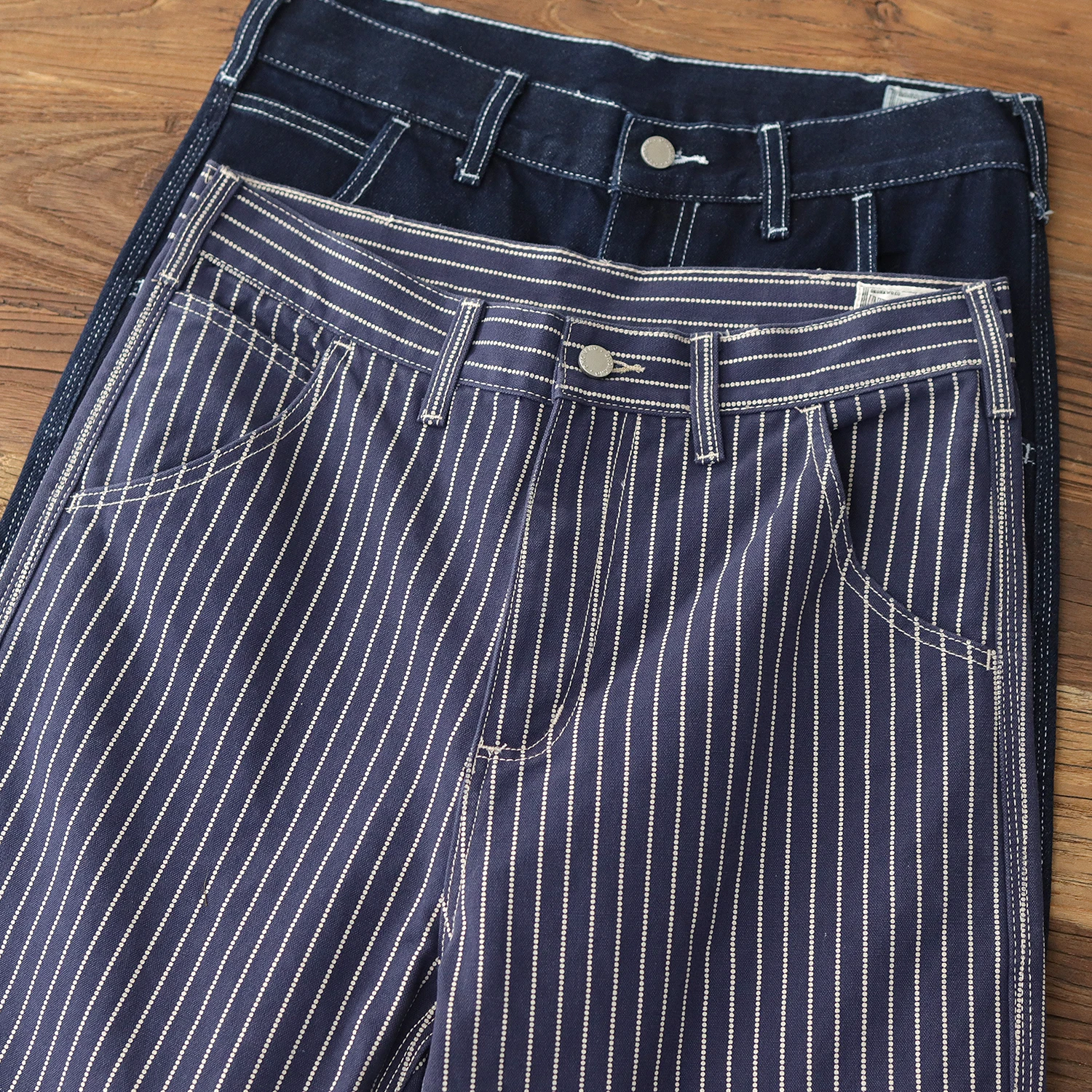 Широкие брюки-карго в полоску, американские ретро тяжелые джинсовые повседневные свободные прямые джинсы основного цвета, мужские джинсы
Широкие брюки-карго в полоску, американские ретро тяжелые джинсовые повседневные свободные прямые джинсы основного цвета, мужские джинсы