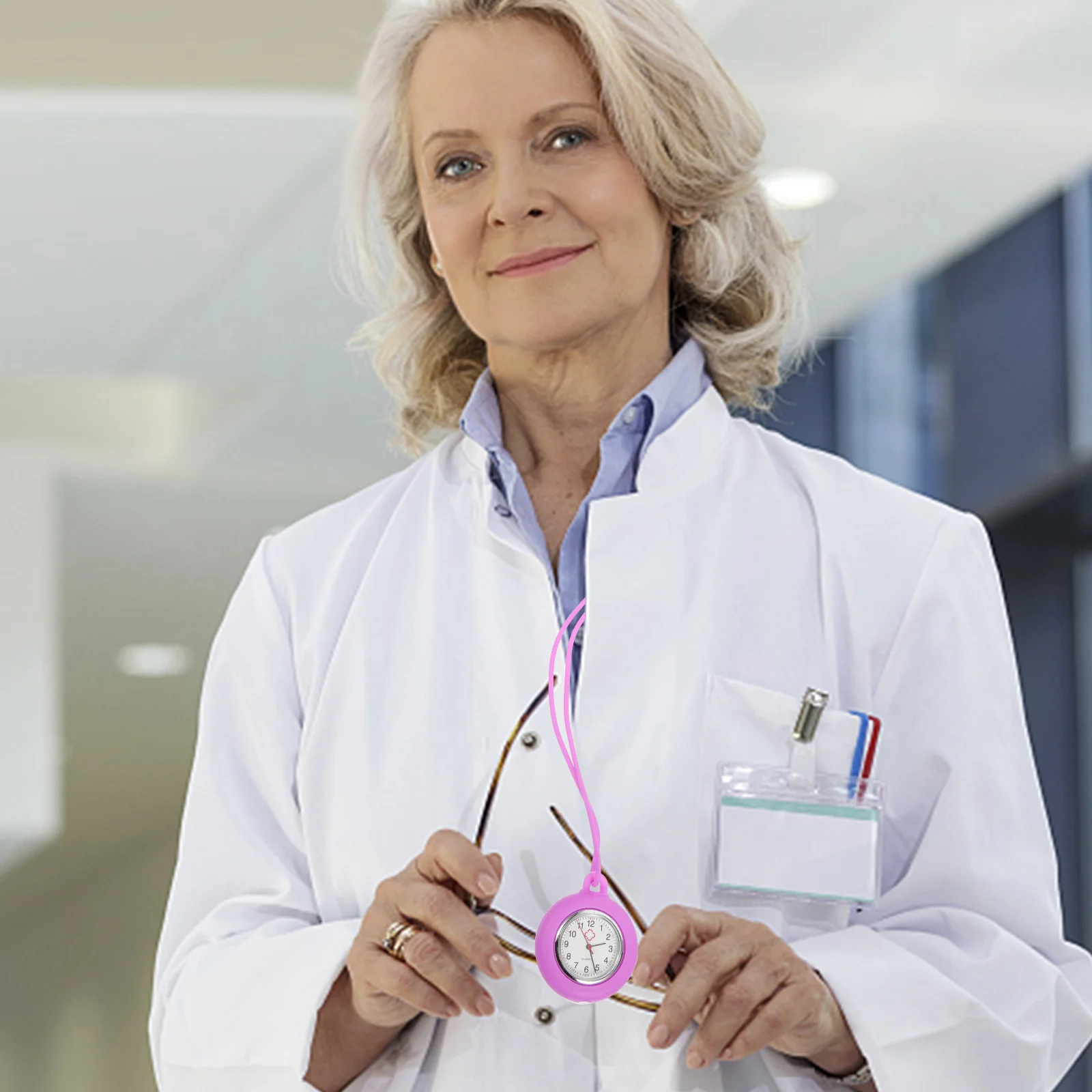 1pc Silicone Hanging Watch for Nurses Purple Student Lightweight Durable Medical Portable Long Nurse Pocket Watch Lasting Use
1pc Silicone Hanging Watch for Nurses Purple Student Lightweight Durable Medical Portable Long Nurse Pocket Watch Lasting Use