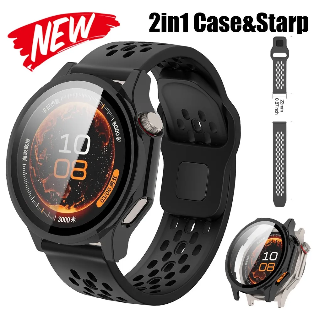Silicone Watchband Sport Wristband For OnePlus Watch 4 PC Hard Shell Case Anti-scratch Screen Protector Film Full Protection Set
Silicone Watchband Sport Wristband For OnePlus Watch 4 PC Hard Shell Case Anti-scratch Screen Protector Film Full Protection Set