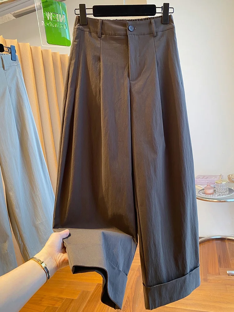 plus Size Women's Casual Wide Leg Pants High Waist Straight Cut Versatile Long Trousers for Plump MM Autumn Spring Slimming
plus Size Women's Casual Wide Leg Pants High Waist Straight Cut Versatile Long Trousers for Plump MM Autumn Spring Slimming