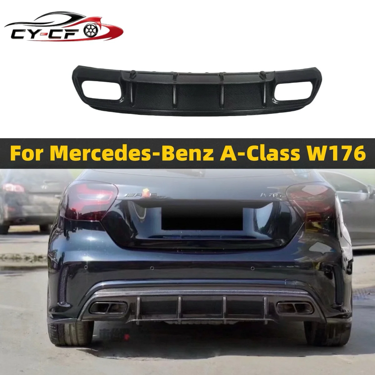 Real Carbon Fiber Rear Bumper Lip Diffuser For Mercedes Benz A Class W176 A250 A260 A45 2013-2019 Rear Diffuser Bumper Guard
Real Carbon Fiber Rear Bumper Lip Diffuser For Mercedes Benz A Class W176 A250 A260 A45 2013-2019 Rear Diffuser Bumper Guard