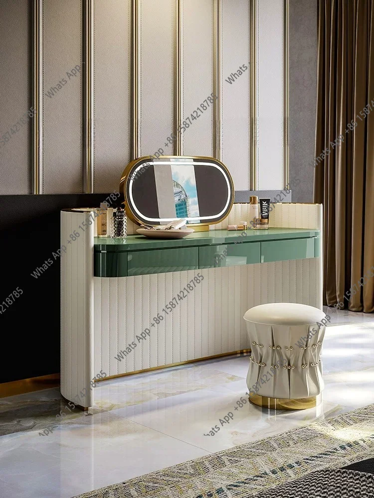 X65 Italian Light Luxury Dresser Bedroom New Master Bedroom Solid Wood Modern Simple High-end Makeup Table At The End Of The Bed
X65 Italian Light Luxury Dresser Bedroom New Master Bedroom Solid Wood Modern Simple High-end Makeup Table At The End Of The Bed