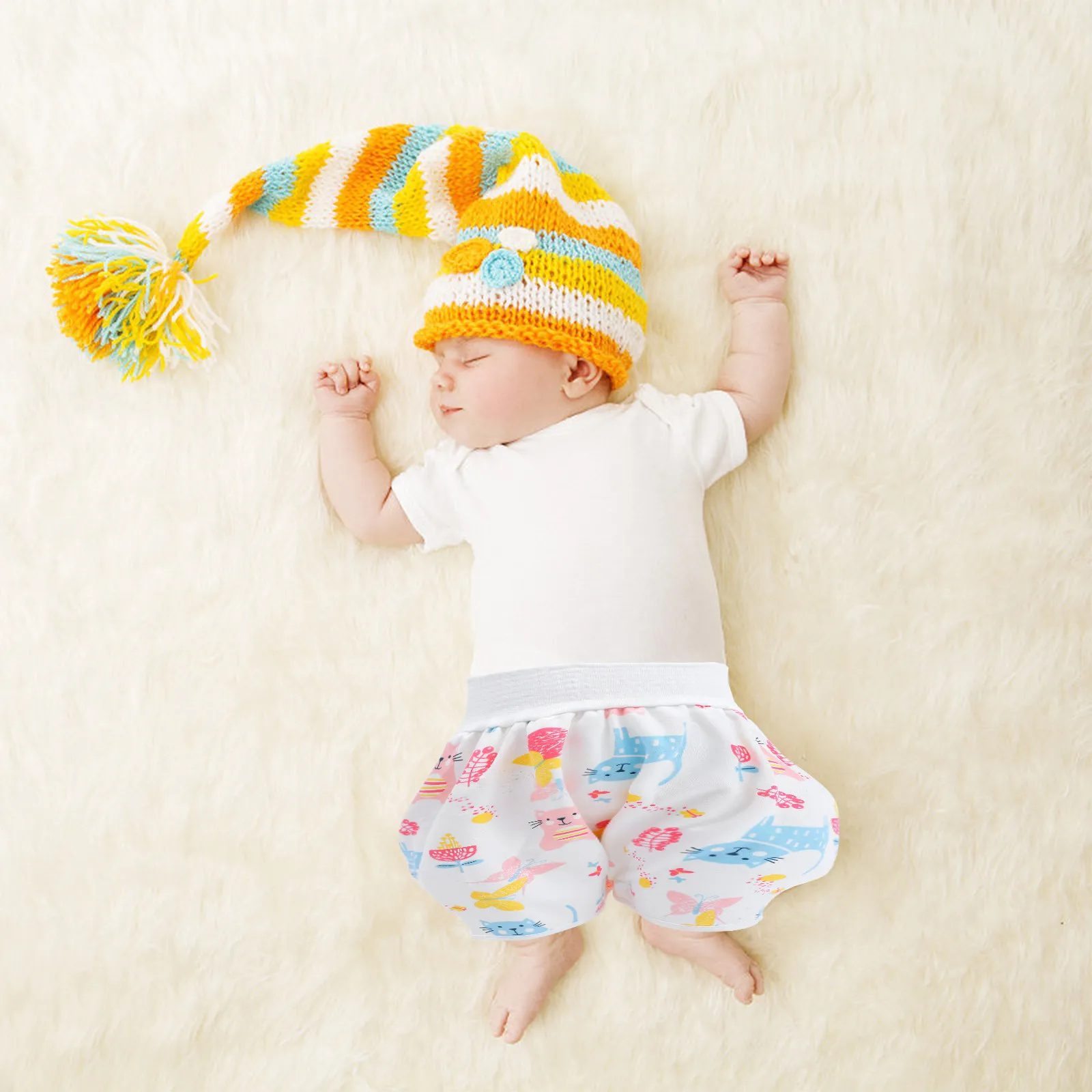 Baby Diaper Waterproof Bamboo Fiber Comfortable Nappy Pants Baby Diaper Skirt Anti Leak Design Practical Training Pants
Baby Diaper Waterproof Bamboo Fiber Comfortable Nappy Pants Baby Diaper Skirt Anti Leak Design Practical Training Pants